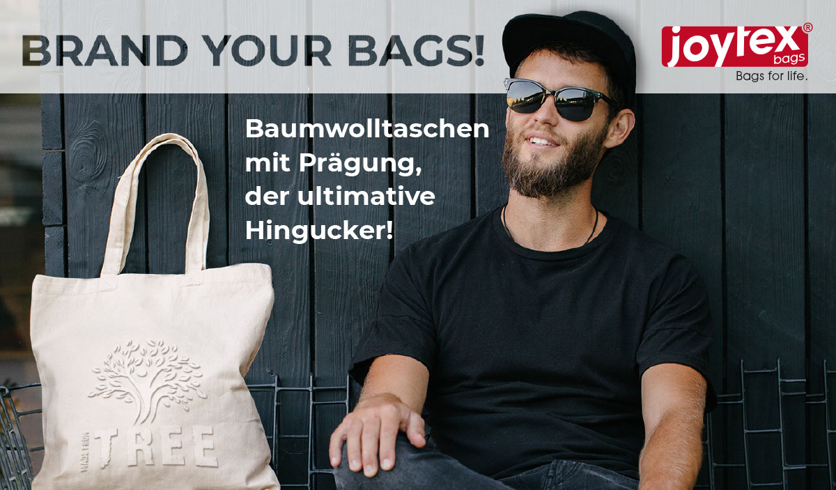 Baumwolltaschen mit Prägung, der ultimative Hingucker!